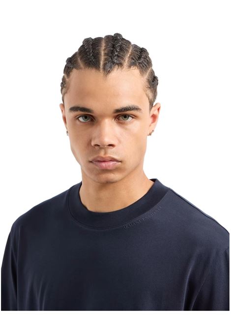 T-SHIRT SLIM FIT CON MONOGRAMMA IN COTONE BIOLOGICO ASV ARMANI EXCHANGE | T-shirt | 6DZTJR ZJ9AZ1510